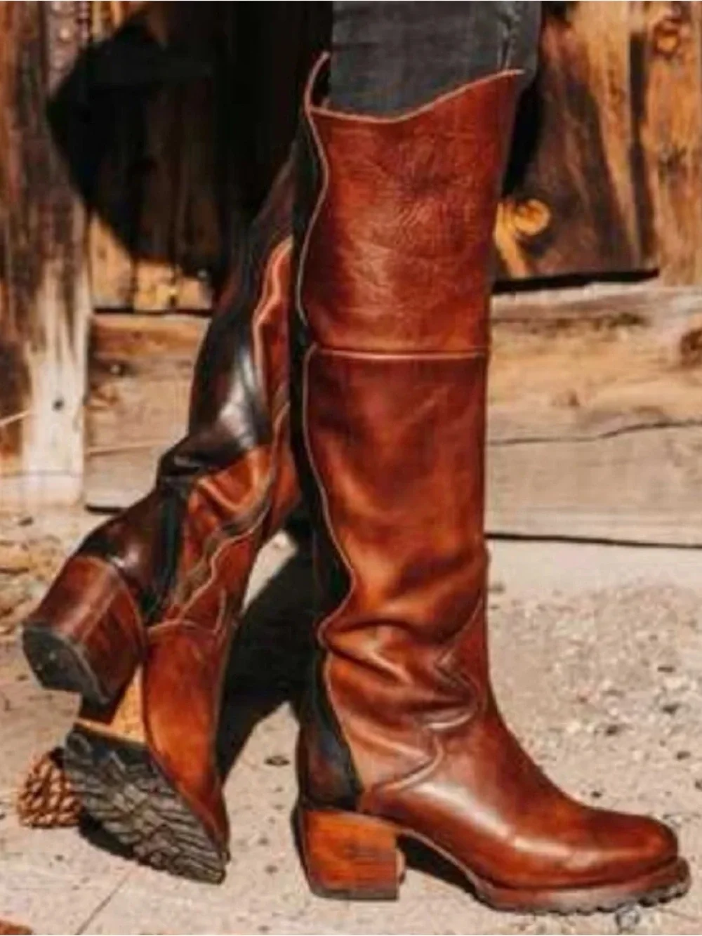 Freebird by Steven Calgary Over the Knee Leather Boots